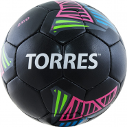 Мяч футбольный TORRES Rayo Black F30725 размер 5 черный-мультиколор